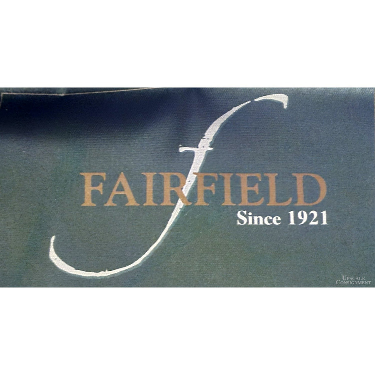 Fairfield Medallion Cane Back Fauteuil Accent Chair w/Ottoman