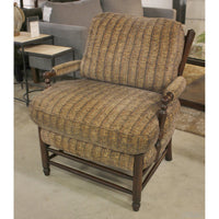 Ethan Allen Brown Tweed Accent Chair