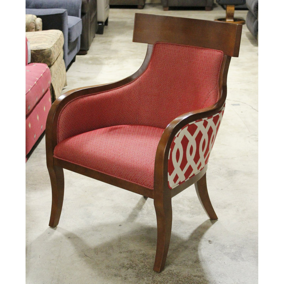 CR Laine Two-Tone Red Accent Chair