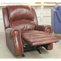 Brown Leather Rocking Recliner