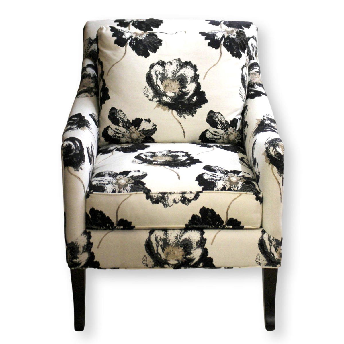 C.R. Laine Black & White Poppy Chair