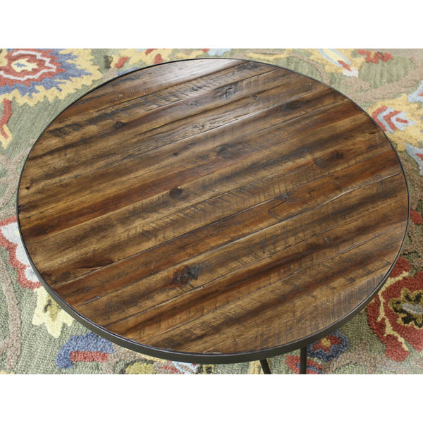 World Market Round Rustic Coffee Table