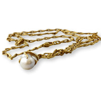 Large Baroque Saltwater South Sea Pearl Pendant Necklace