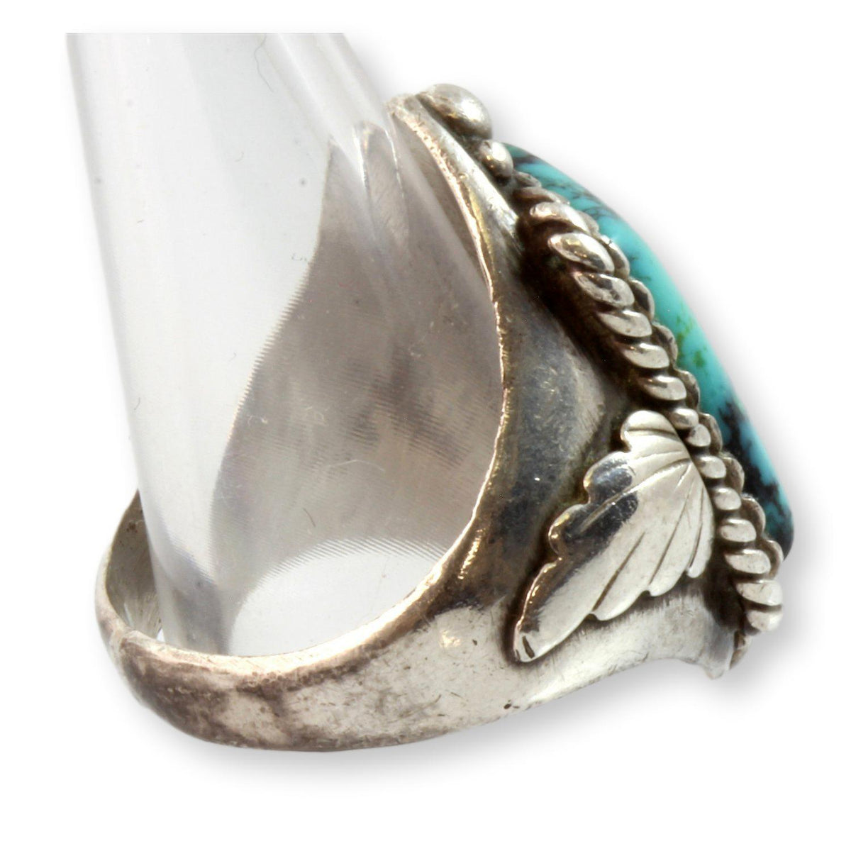 Zuni Sensa Eustace Turquoise Men's Sterling Silver Ring