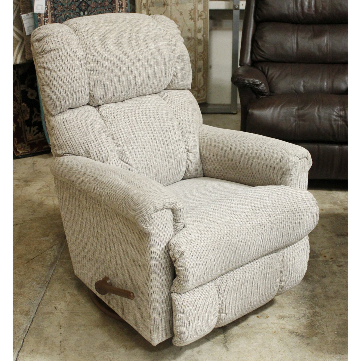 La-Z-Boy Light Taupe Swivel Rocking Recliner