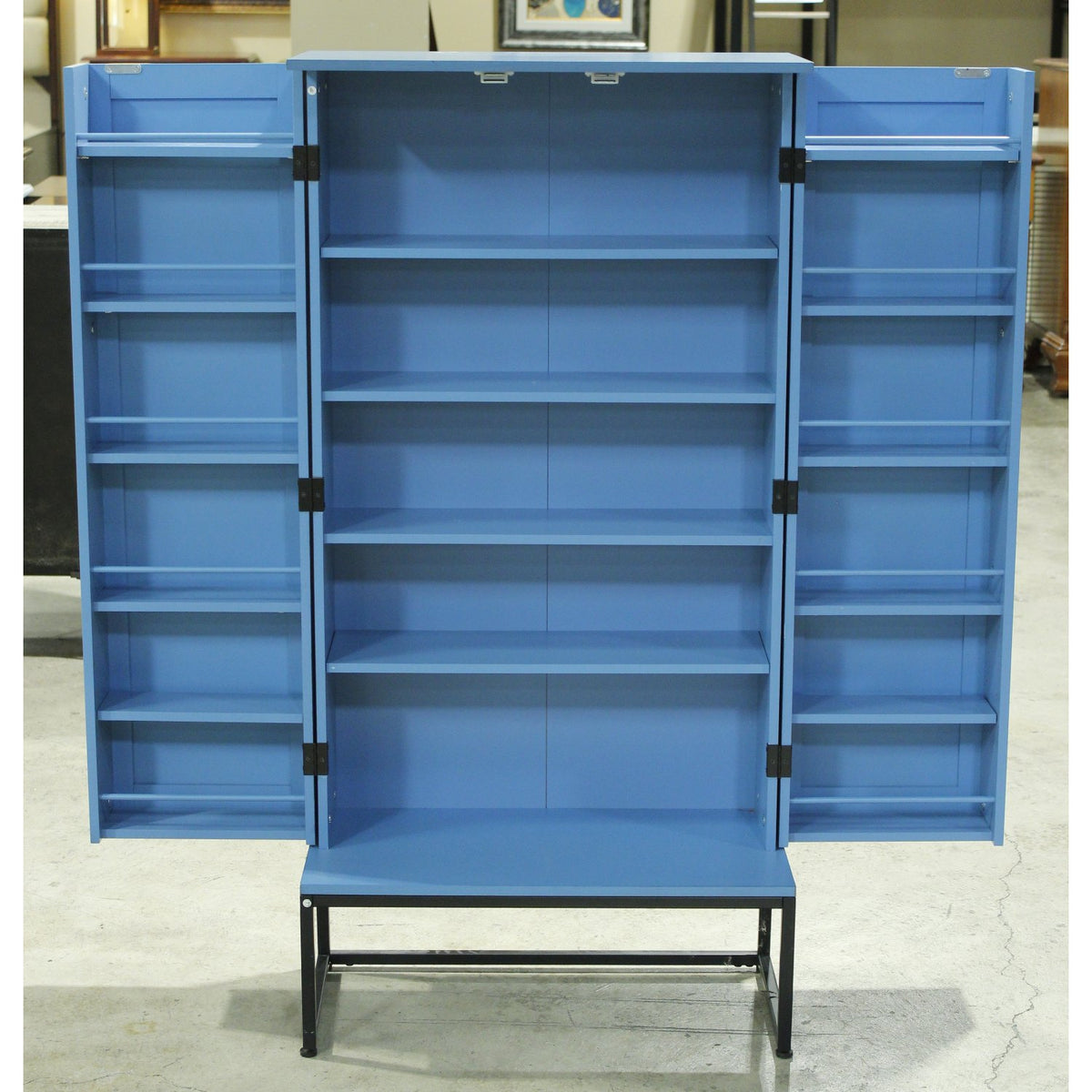 Blue 2 Door Storage Cabinet