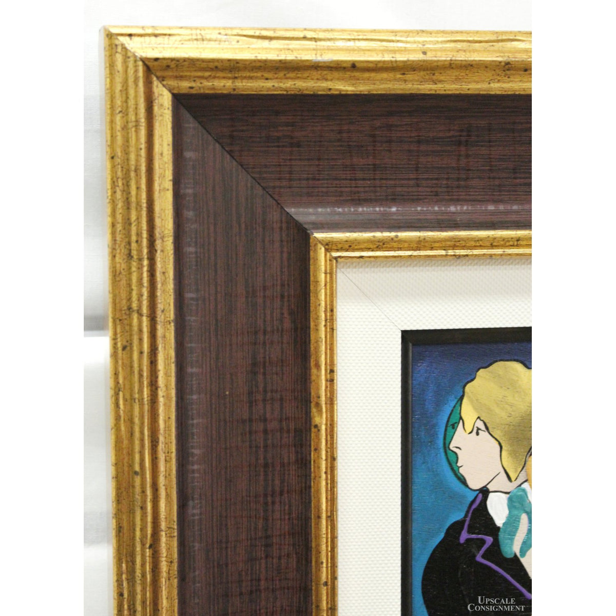 Framed Serigraph on Wood "Arabesque" By Linda Le Kniff