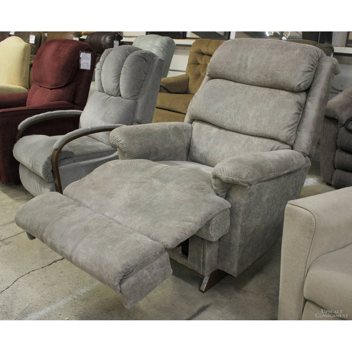 La-Z-Boy Large Faux Suede Rocking Recliner