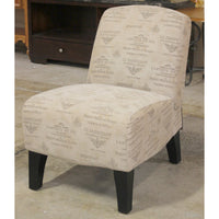 French Print Slipper Chair