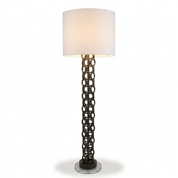 'Stacked Rings' Column Floor Lamp