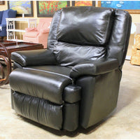 Franklin Corp. Black Leather Rocking Recliner