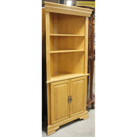 Maple Corner Bookcase w/Cabinet