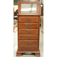Mahogany Lingerie Chest w/Jewelry Box & Mirror
