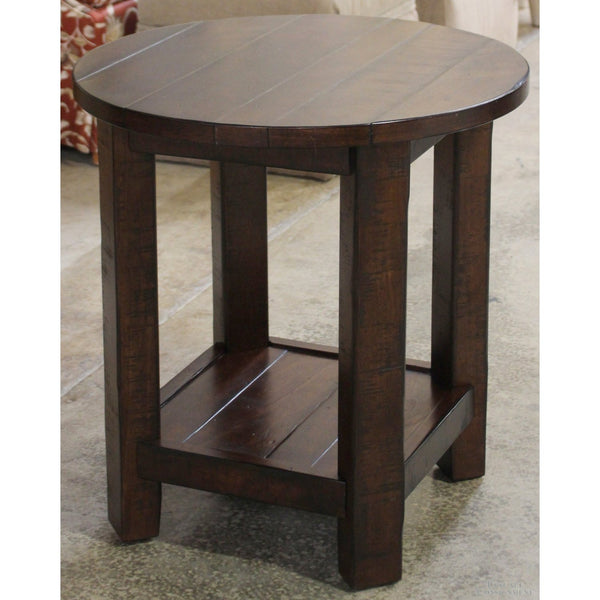 Pottery Barn Round Rustic Accent Table