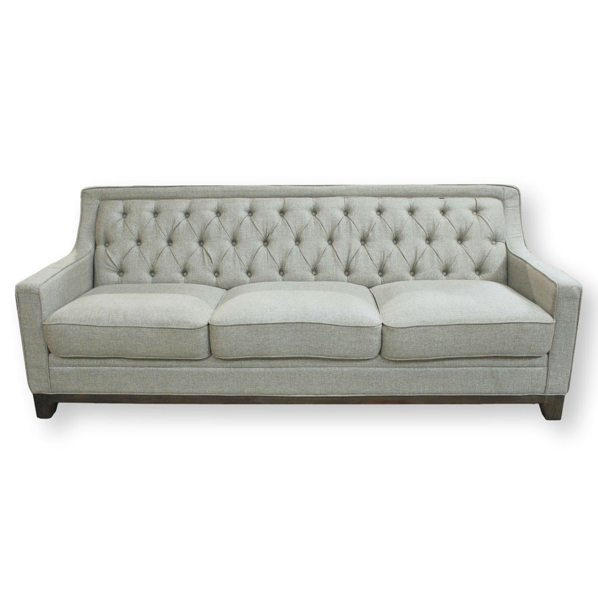 Tufted Gray Sofa