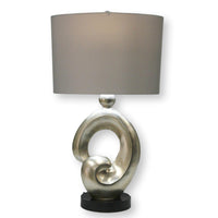 Silver Sculptural Table Lamp