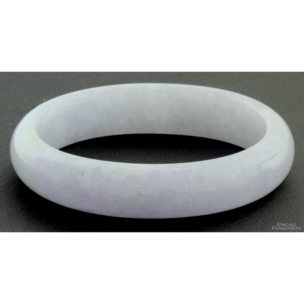 Lavender Grade A Jadeite Jade Oval Child-Size Bangle
