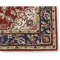 Safavieh 6' X 9' Burgundy & Navy Wool Area Rug