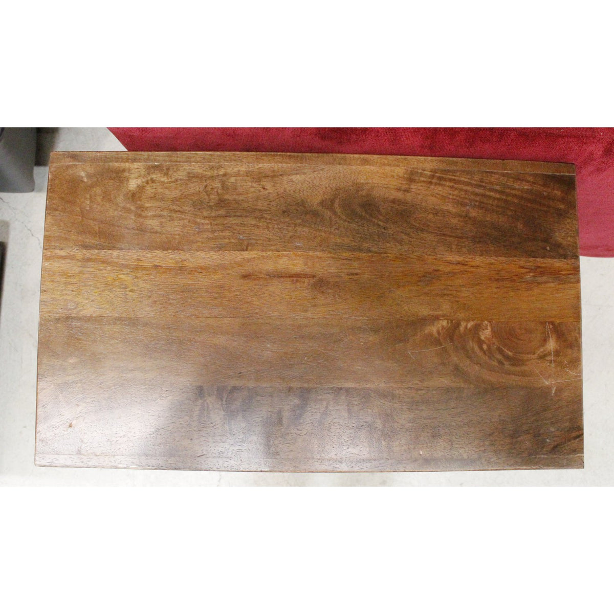 Salvage Wood End Table