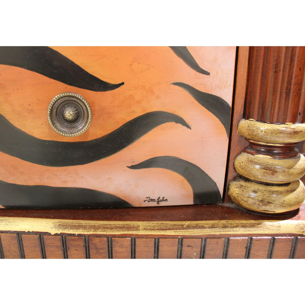 Jasper Cabinet Tiger Striped 3 Drawer Chest