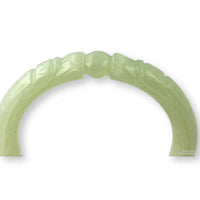 "Dragons Chasing the Pearl" Chalcedony Hololith Bangle