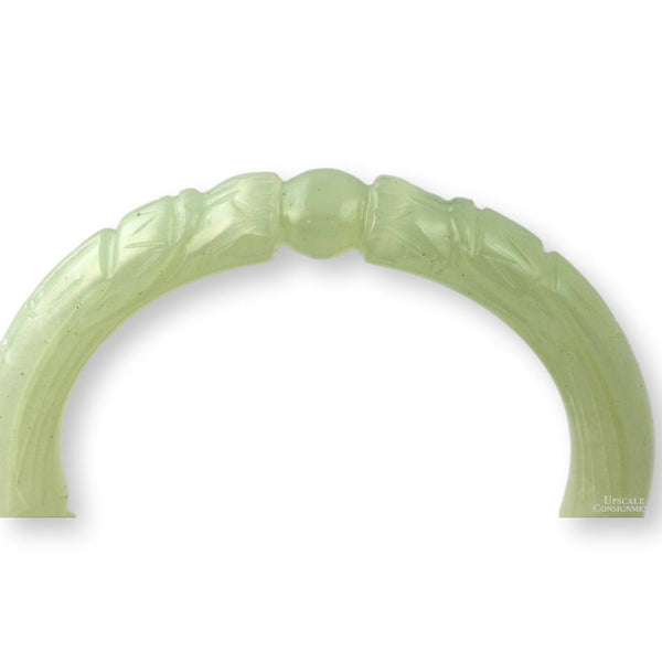 "Dragons Chasing the Pearl" Chalcedony Hololith Bangle