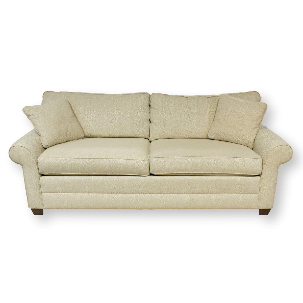 Ethan Allen Cream 2-Tone Sofa