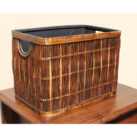 Mahogany Nightstand w/Basket