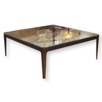 Bernhardt Glass Top Coffee Table