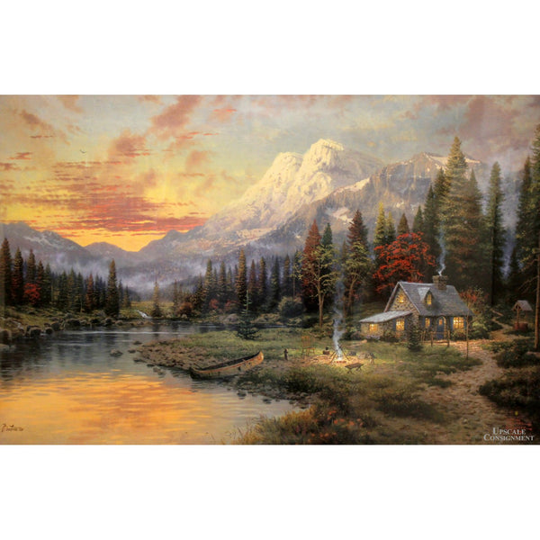 Thomas Kinkade Framed Limited Edition Lithograph ' Evening Majesty'