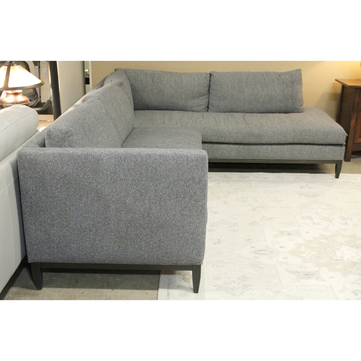 Lee Industries Gray 2 Piece Sectional