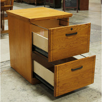 Oak Legal Size 2 Drawer File Cabinet