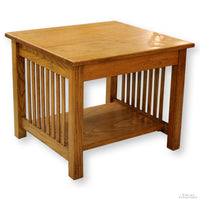 Oak Mission Style End Table