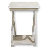 Brushed White Accent Table