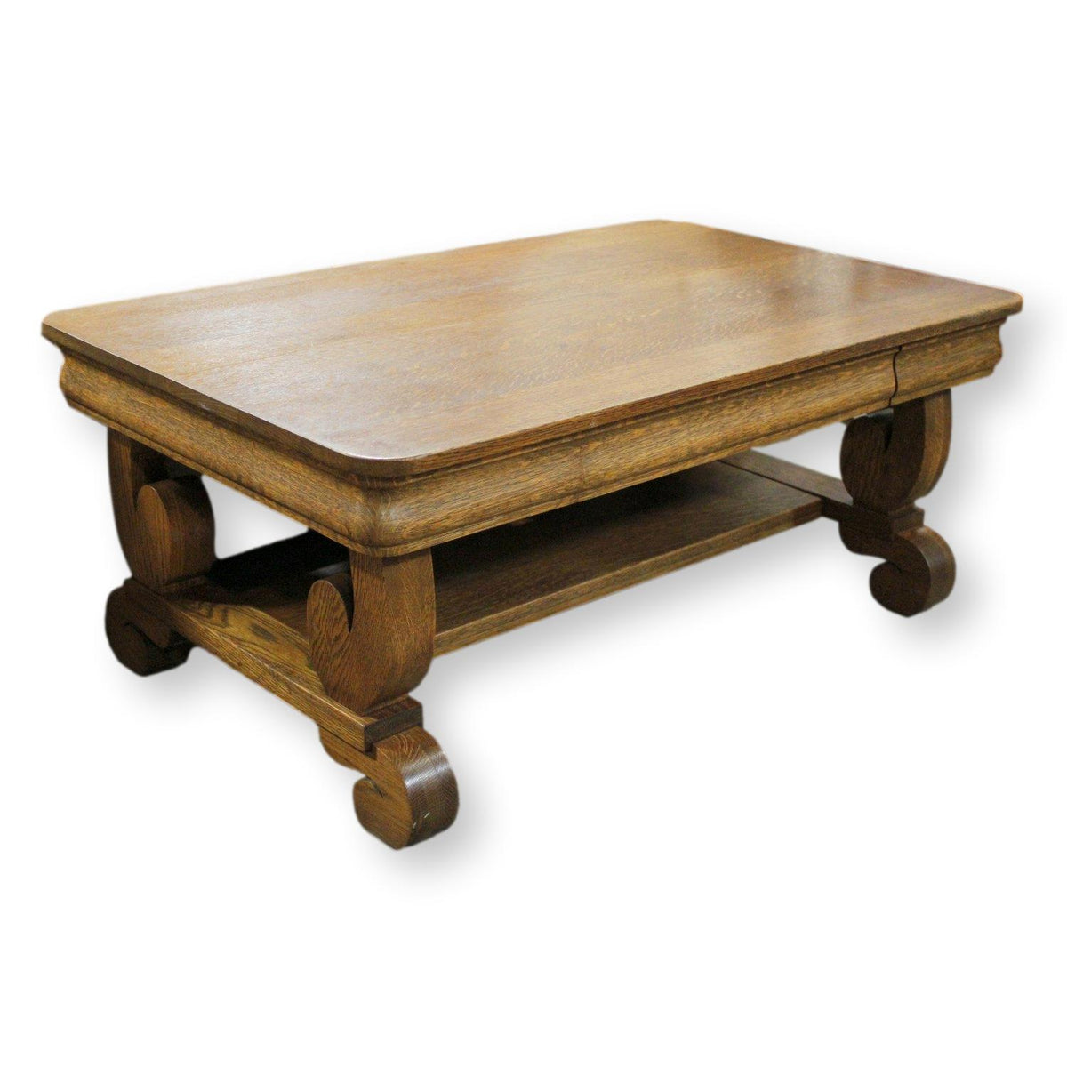 Vintage Oak Coffee Table w/Drawer