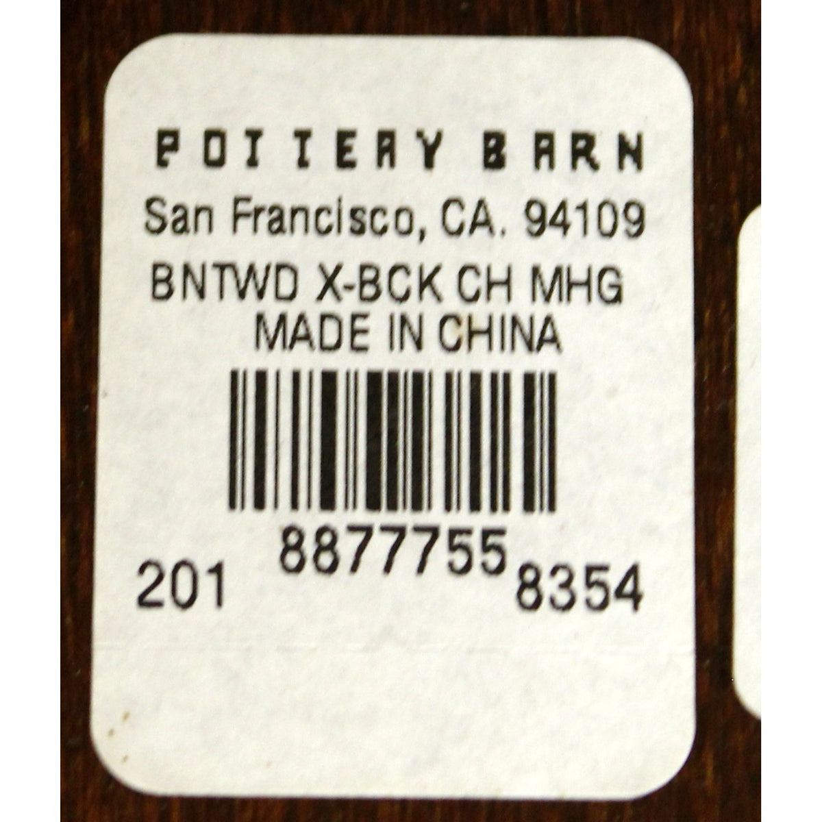 Pottery Barn Rustic Dining Table w/8 Chairs