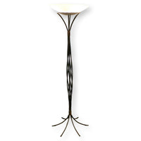 George Kovacs Wrought Iron Torchiere Floor Lamp