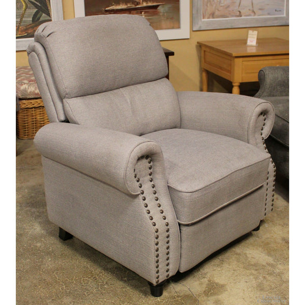 Light Gray Push-Back Recliner