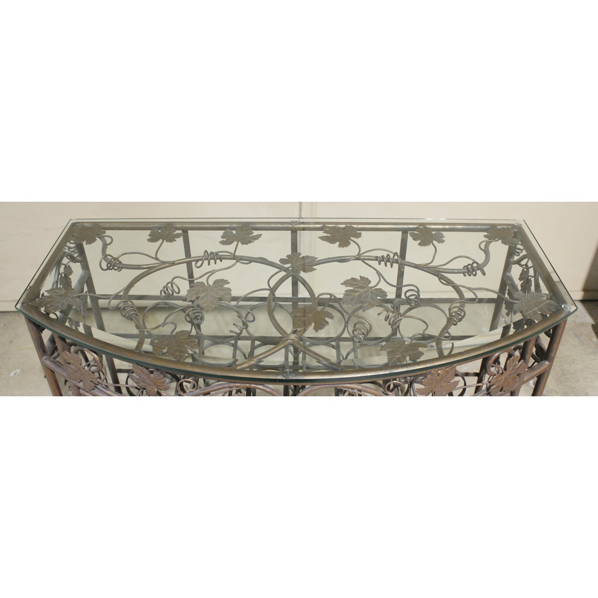 Metal Vines & Leaves Wine Cabinet