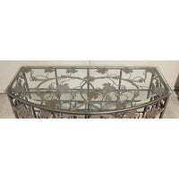 Metal Vines & Leaves Wine Cabinet