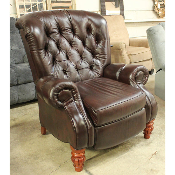 Ashley Tufted Brown Leather/Vinyl Match Recliner