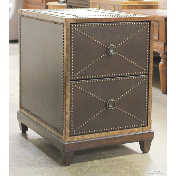 Lexington Leather 2 Drawer End Table