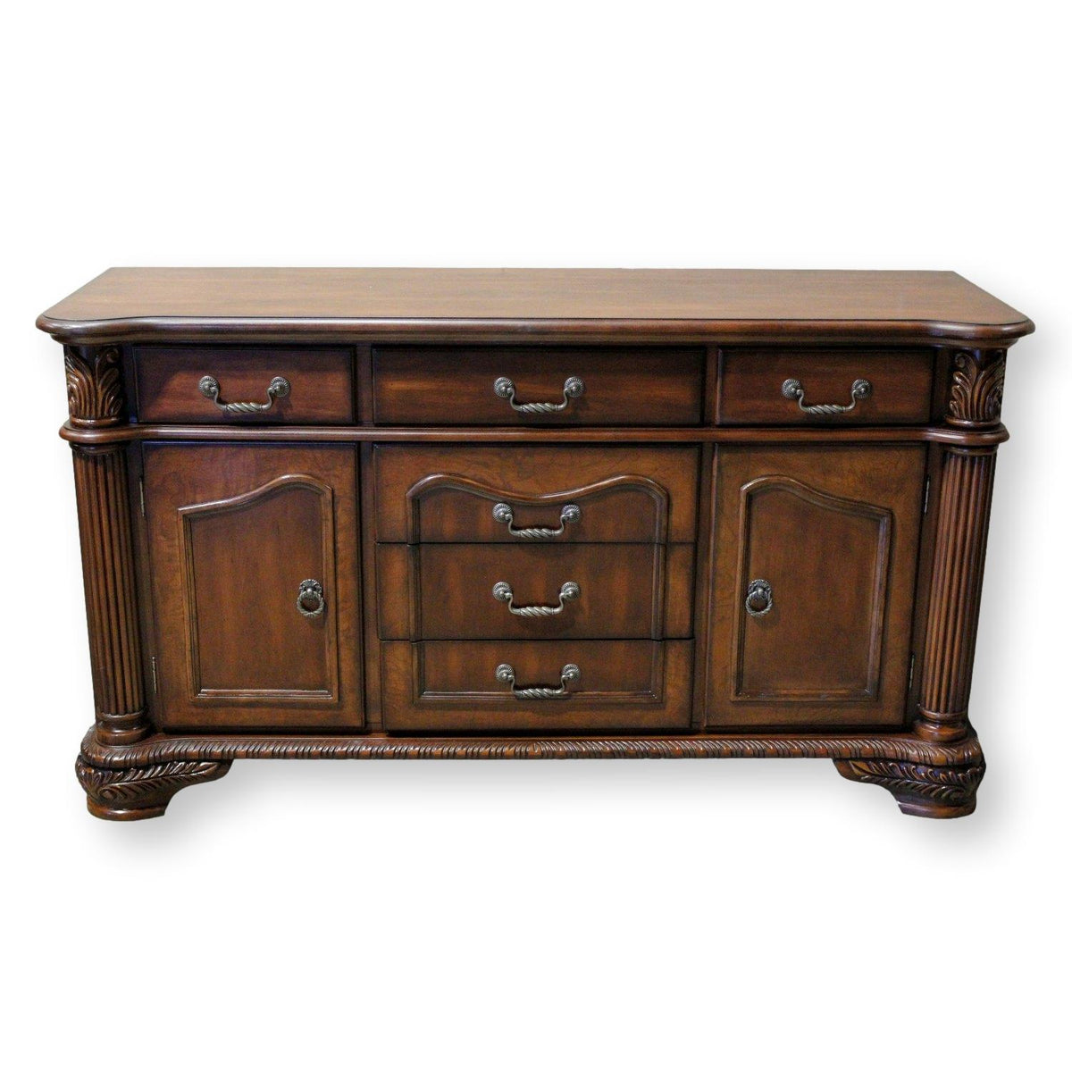 Sideboard w/Columns & Carvings
