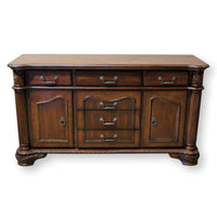 Sideboard w/Columns & Carvings