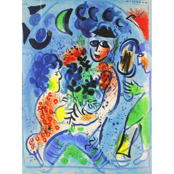 "Harlequin with Flowers" by Marc Chegall