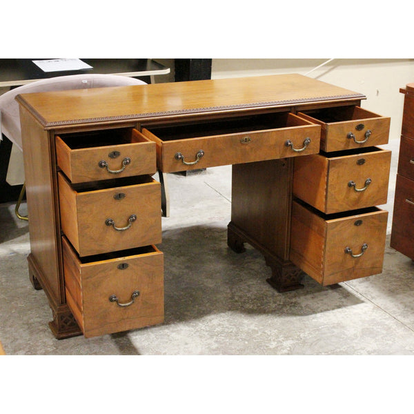 Antique Double Pedestal Desk