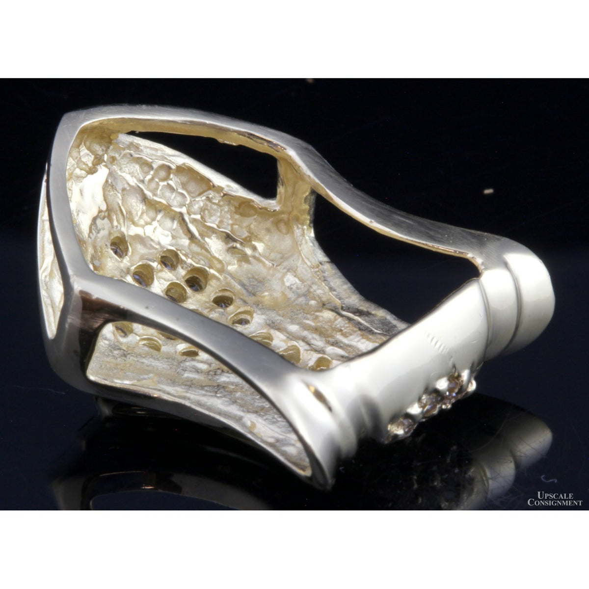 14K Yellow Gold & .67ctw Diamond Shield-Shaped Slide Pendant