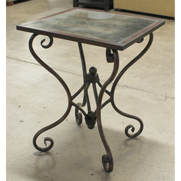 Uttermost Accent Table w/Glass Top