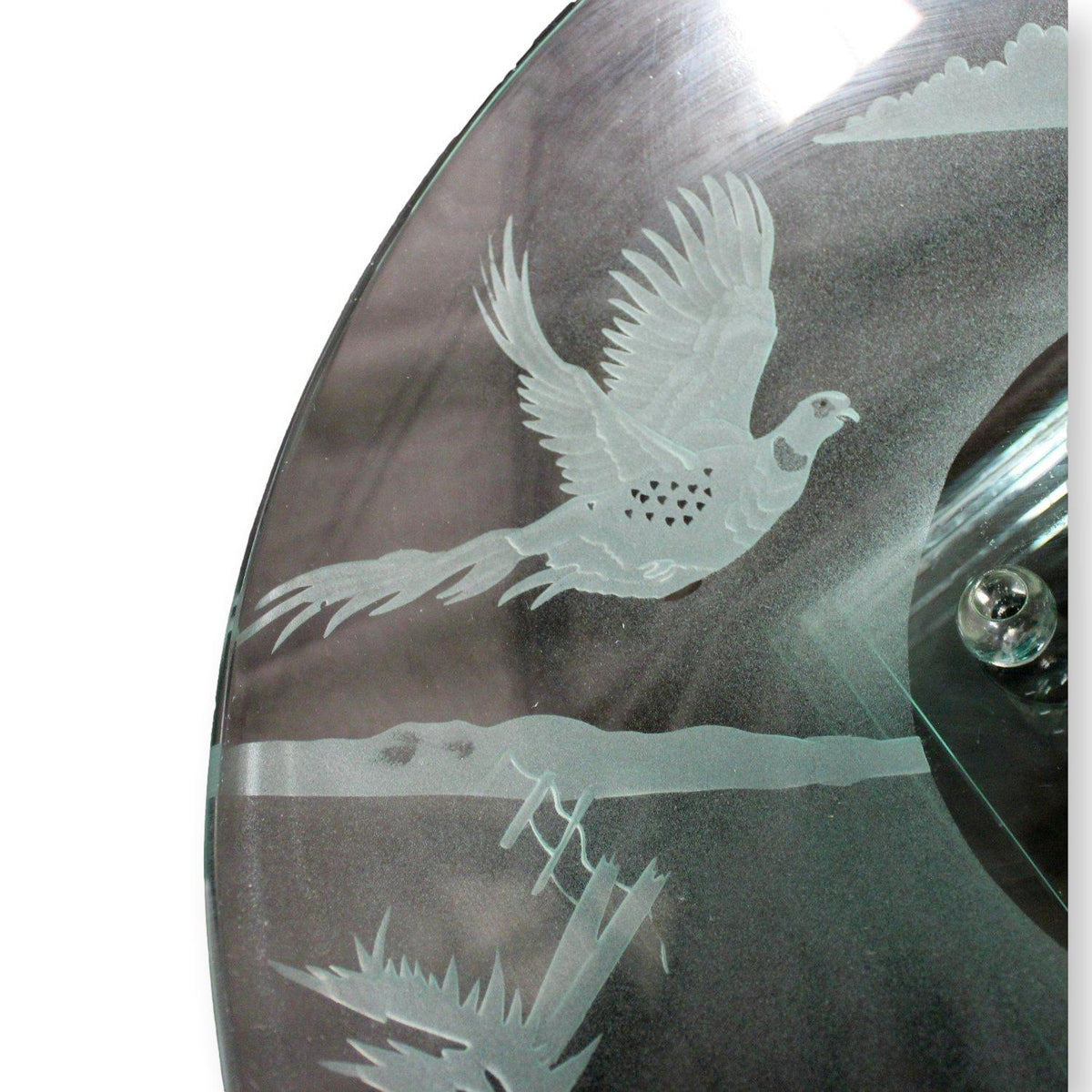 Etched Pedestal Bowl