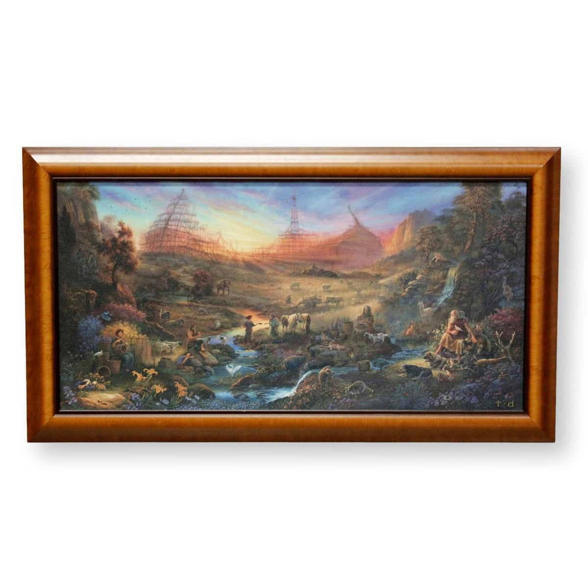 Framed Limited Edition Print on Canvas "The Commission" by Tom DuBois